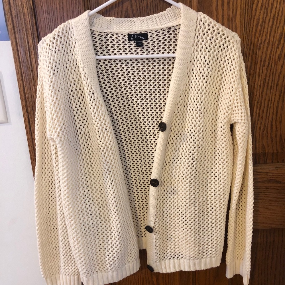 Cream cardigan